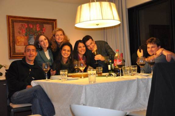 Encontro com os amigos na casa do Gusta, em Curitiba - PR